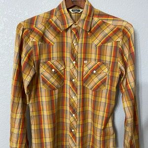 Urban Outfitters Salt Valley Western Pearl Snap